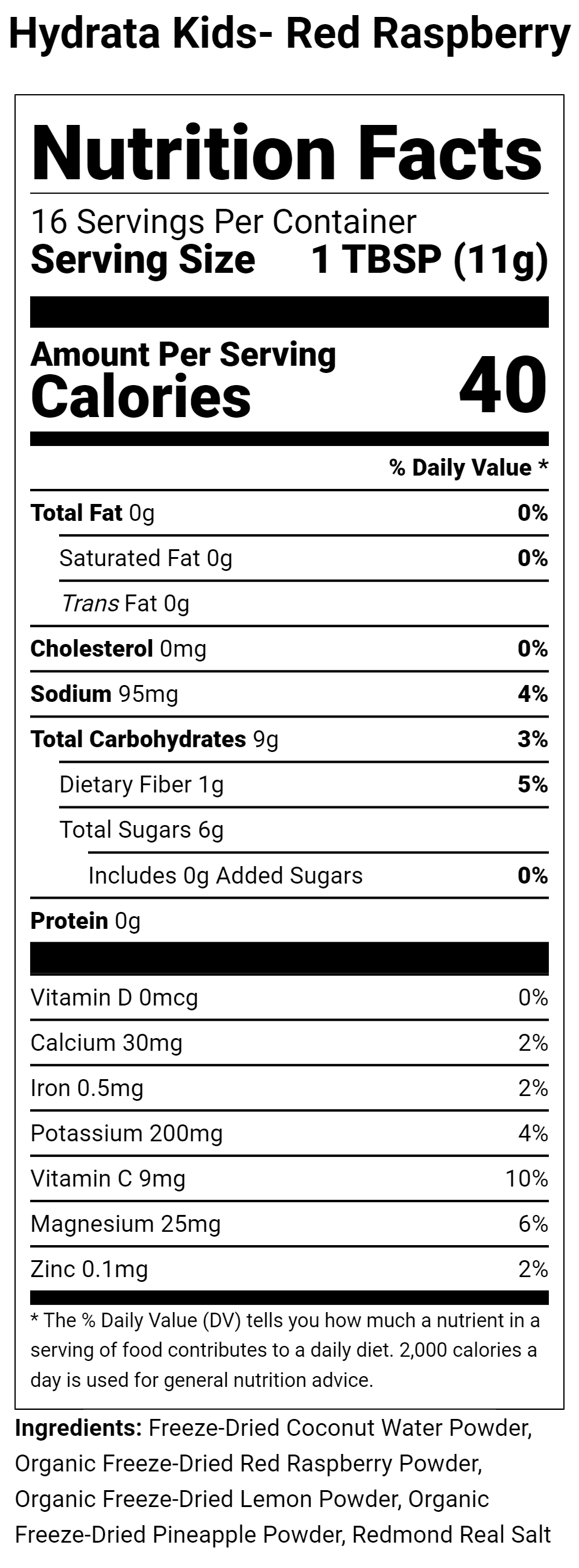Hydrata Electrolyte Beverage Powder - JUMBO Bag- 50 servings