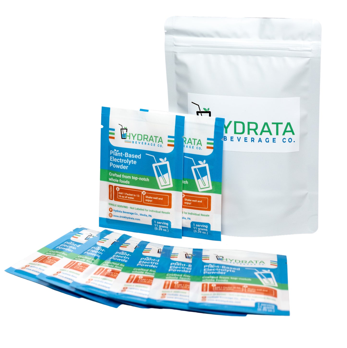 Hydrata Electrolyte Beverage Powder - Sampler Pack - 10 single servings