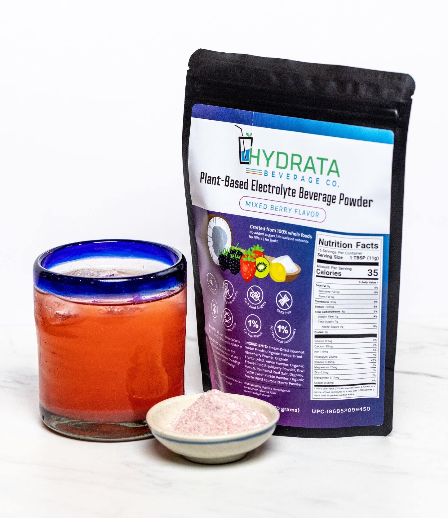 Hydrata Electrolyte Beverage Powder - JUMBO Bag- 50 servings