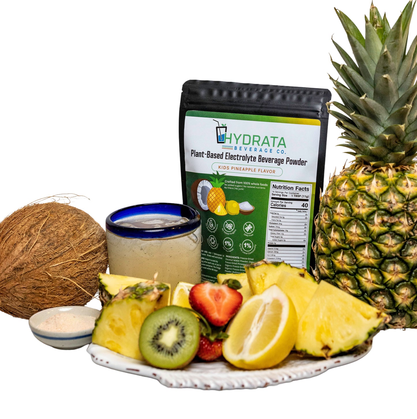 Hydrata Electrolyte Beverage Powder - Kids Pineapple Flavor