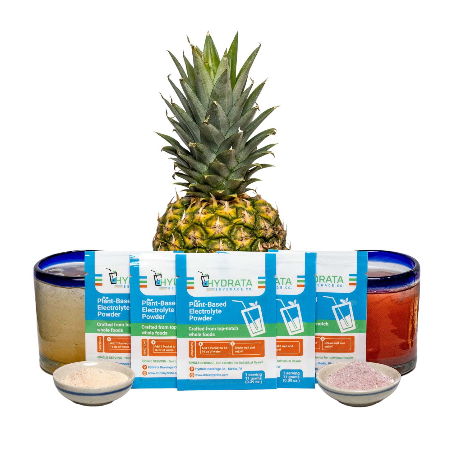 Hydrata Electrolyte Beverage Powder - Sampler Pack - 10 single servings
