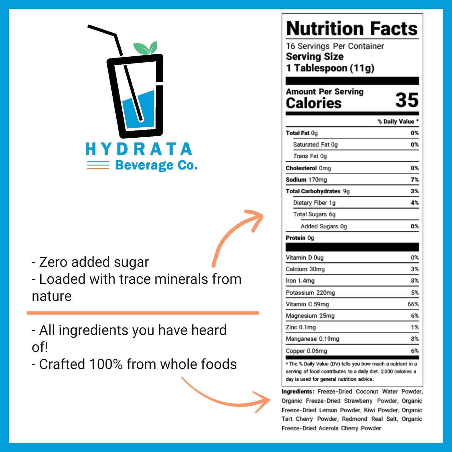 Hydrata Electrolyte Beverage Powder - Original Flavor