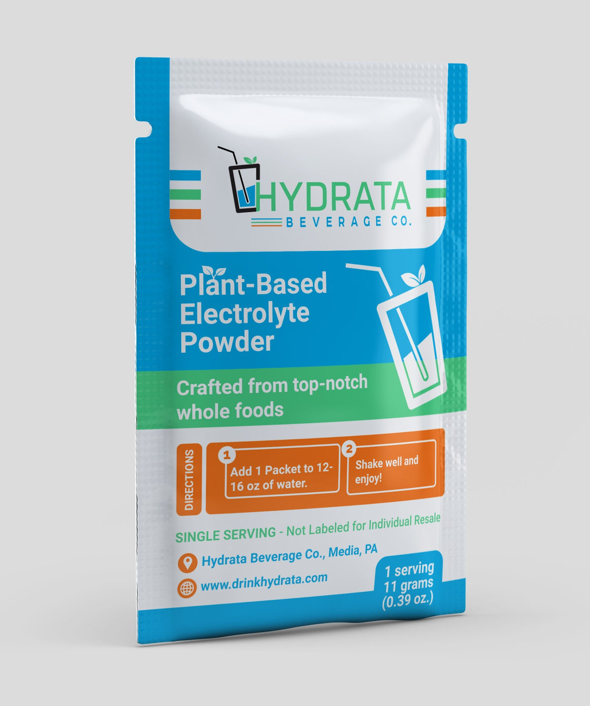 Hydrata Electrolyte Beverage Powder - Sampler Pack - 10 single serving